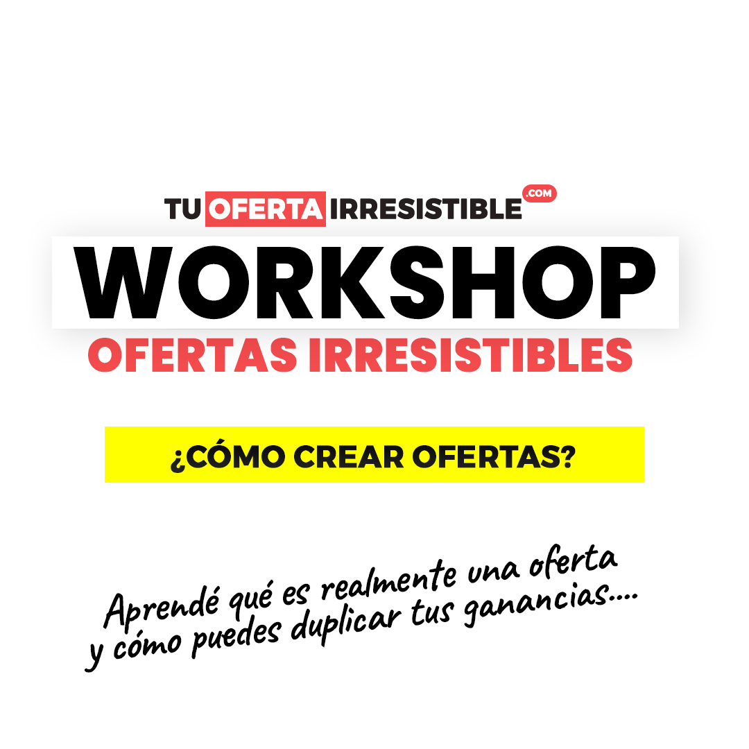 OFERTAS IRRESISTIBLES para tus productos, cursos o servicios